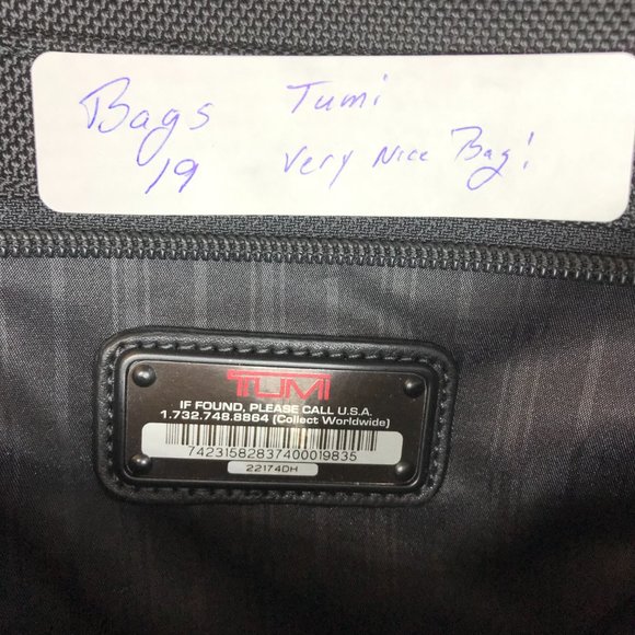 TUMI Alpha 2 Messenger Briefcase Expandable Organizer Laptop Ballistic Nylon - Picture 16 of 16